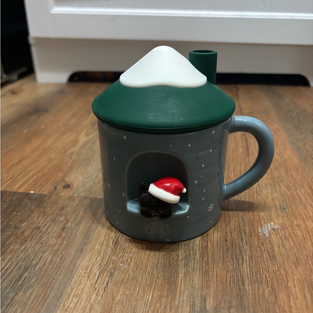 Starbucks Korea 2021 Holy Cat Green Mug 355ml
